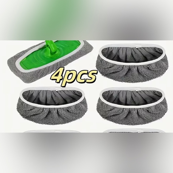 Premium Reusable Mop Replacement Heads  4-Pack - Picture 2 of 2